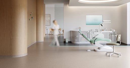 Ziekenhuisvloer met duurzame iQ homogene vinylvloer van Tarkett